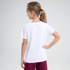 Decathlon Camiseta Atletismo AT 100 Niños Blanco Mangas Cortas Transpirable -Deporte Tienda camiseta atletismo at 100 nios blanco mangas cortas transpirable 4