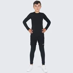 Camiseta De Compresión Manga Larga Con Cuello Redondo Para Niños 9 Camiseta De Compresión Manga Larga Con Cuello Redondo Para Niños -Deporte Tienda camiseta de compresion manga larga con cuello redondo para nios 3