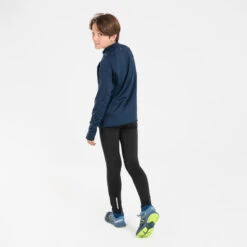 Mallas Atletismo Largas Cálidas Niños Kiprun Warm+ Negro -Deporte Tienda mallas atletismo largas calidas nios kiprun warm negro 2