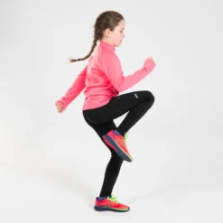 Mallas Atletismo Largas Cálidas Niños Kiprun Warm+ Negro -Deporte Tienda mallas atletismo largas calidas nios kiprun warm negro 3
