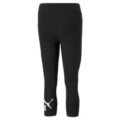 Mallas Mujer PUMA 3/4 Essentials Logo Negro -Deporte Tienda mallas mujer puma 34 essentials logo negro 4