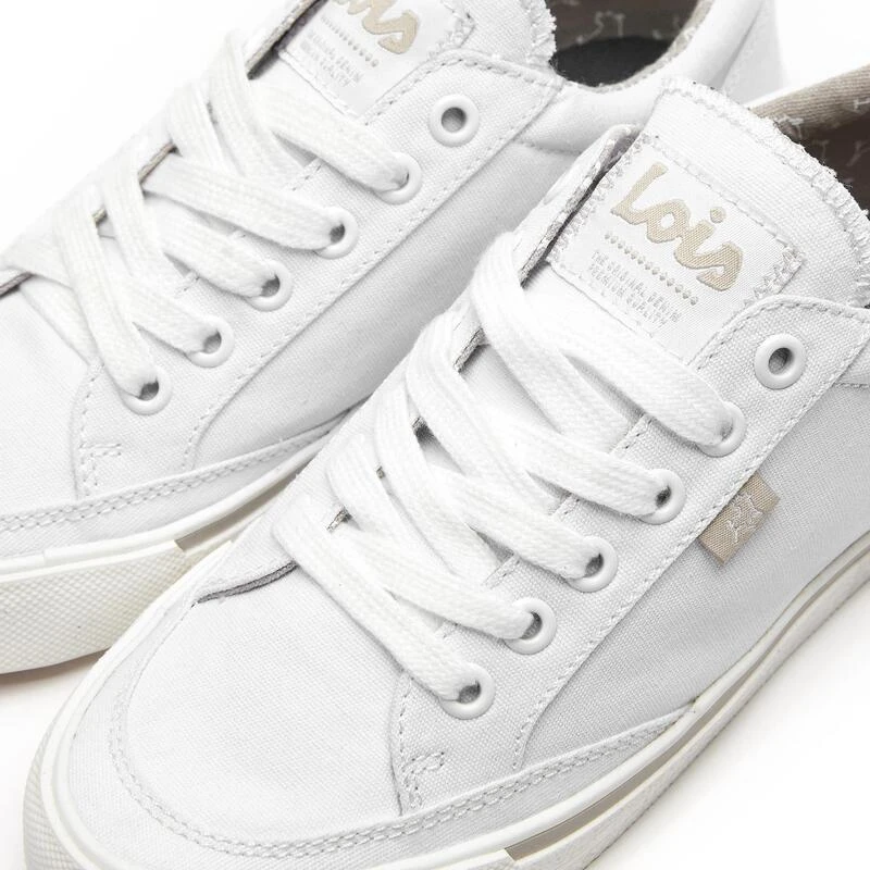 Zapatillas De Lona Para Mujer Lois 61326 Blancas Con Suela Antideslizante 5 Zapatillas De Lona Para Mujer Lois 61326 Blancas Con Suela Antideslizante - Imagen 5